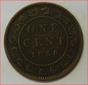Canada 1 cent 1859 KM1